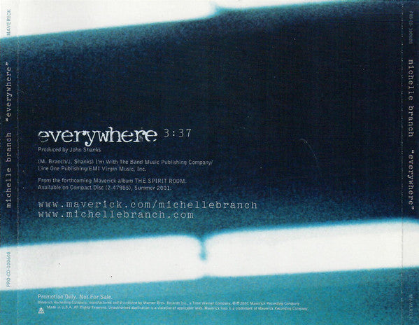 Michelle Branch : Everywhere (CD, Single, Promo)