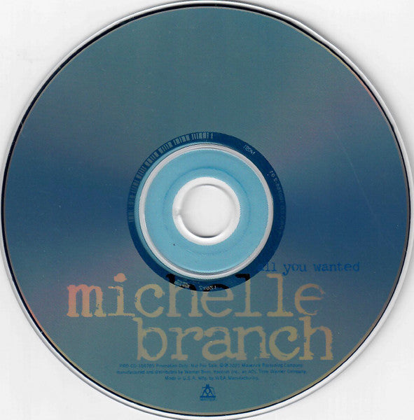 Michelle Branch : All You Wanted (CD, Single, Promo)