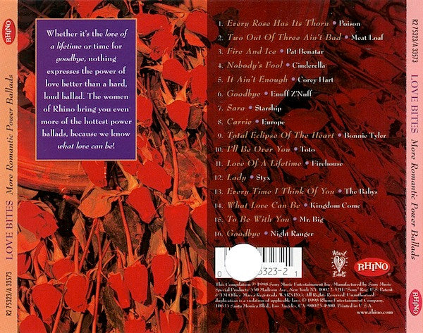 Various : Love Bites (More Romantic Power Ballads) (CD, Comp)