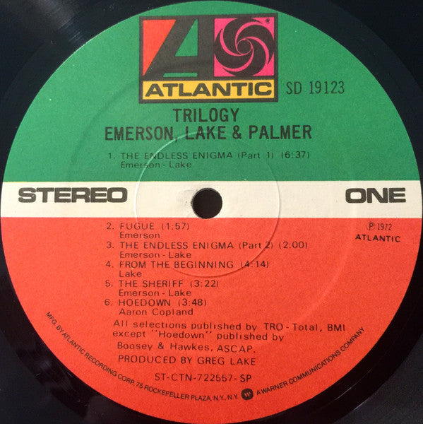 Emerson, Lake & Palmer : Trilogy (LP, Album, RE, Spe)