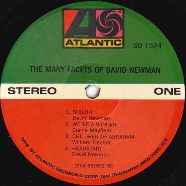 David "Fathead" Newman : The Many Facets Of David Newman (LP, RE)