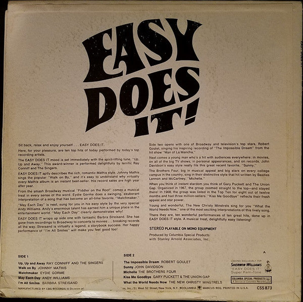 Various : Easy Does It (LP, Comp, Ltd)