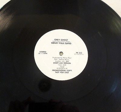 Henry Paul Band : Grey Ghost (12", Promo)