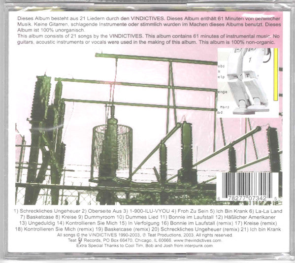 The Vindictives : Muzak For Robots (CD, Album)
