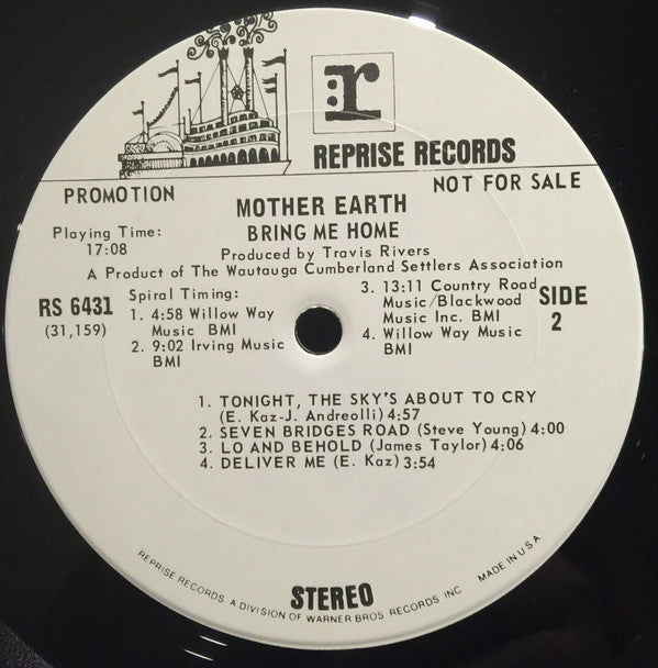 Mother Earth (4) : Bring Me Home (LP, Album, Promo)