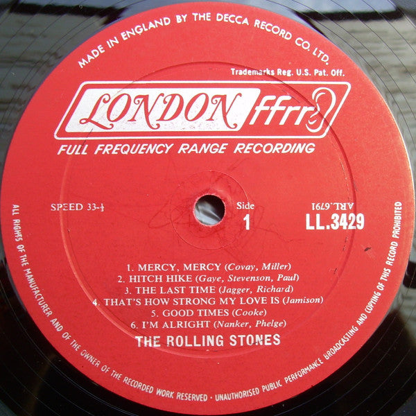 The Rolling Stones : Out Of Our Heads (LP, Album, Mono, FFR)