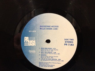 Willie Dixon With Chicago Blues All Stars : Live Backstage Access (LP)