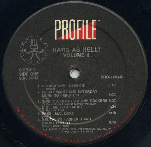 Various : Hard As Hell Volume 2 (LP, Comp)