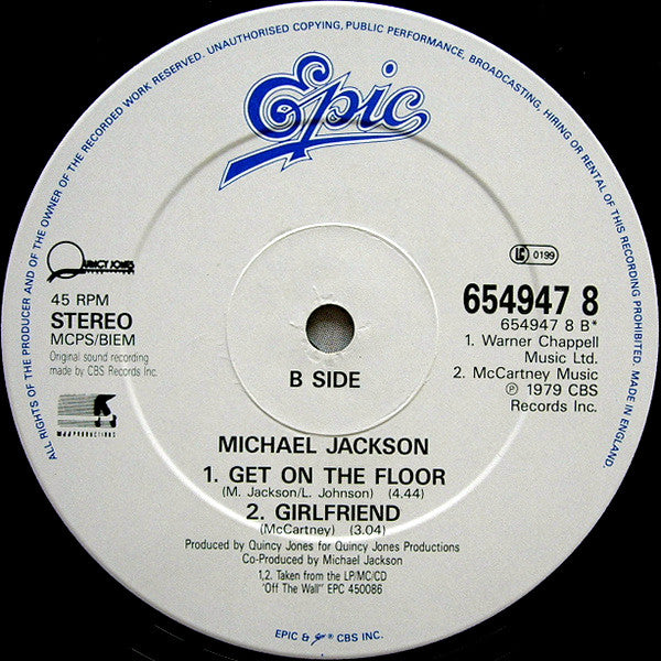 Michael Jackson : Liberian Girl (12")