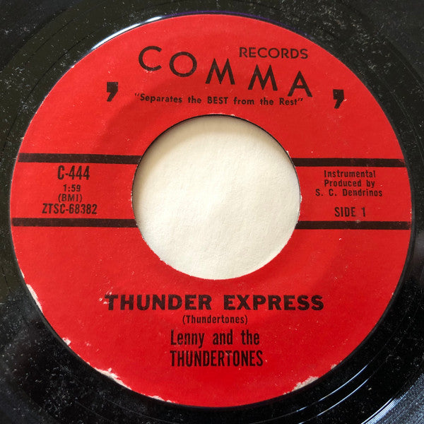 Lenny And The Thundertones : Thunder Express (7", Styrene)