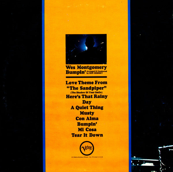 Wes Montgomery : Bumpin' (LP, Album, RP, Gat)