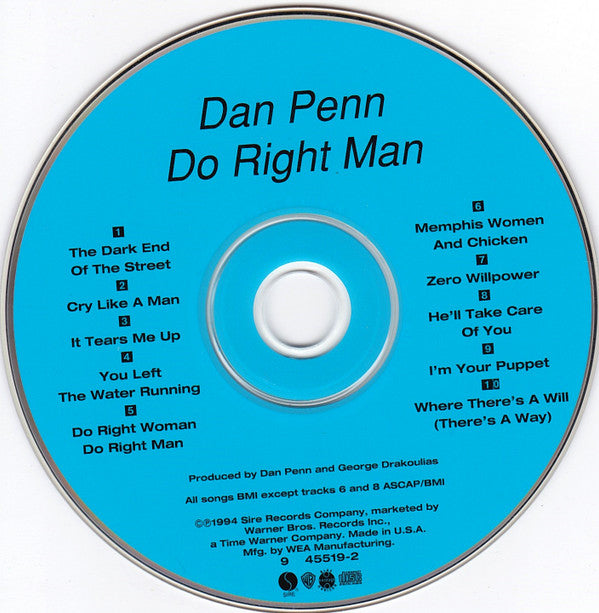 Dan Penn : Do Right Man (CD, Album)