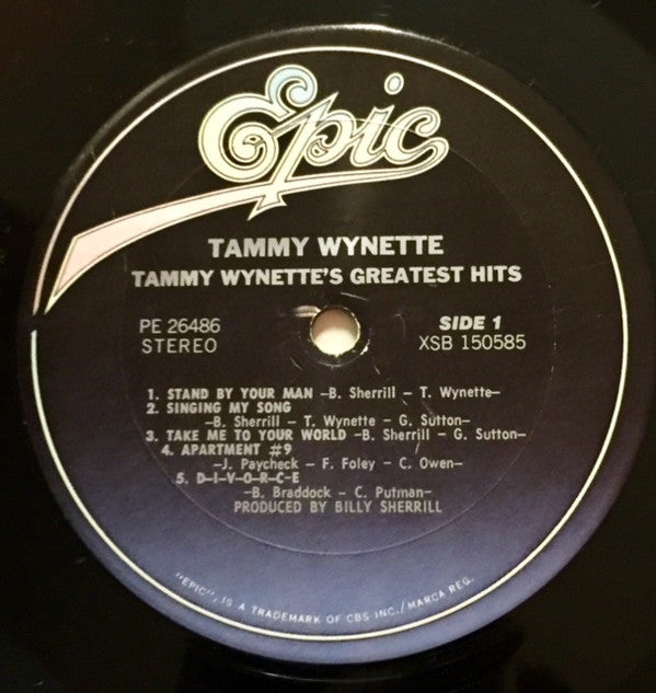 Tammy Wynette : Tammy's Greatest Hits (LP, Comp, RE, Pit)