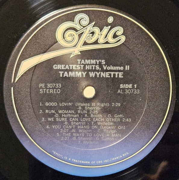 Tammy Wynette : Tammy's Greatest Hits, Volume II (LP, Comp, RE)