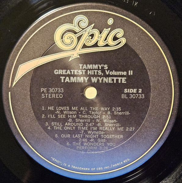 Tammy Wynette : Tammy's Greatest Hits, Volume II (LP, Comp, RE)