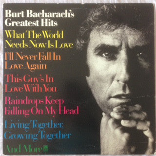 Burt Bacharach : Burt Bacharach's Greatest Hits (LP, Comp, Club, RCA)