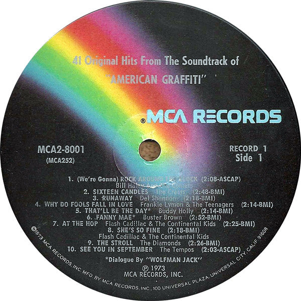 Various : 41 Original Hits From The Sound Track Of American Graffiti (2xLP, Comp, Pin)