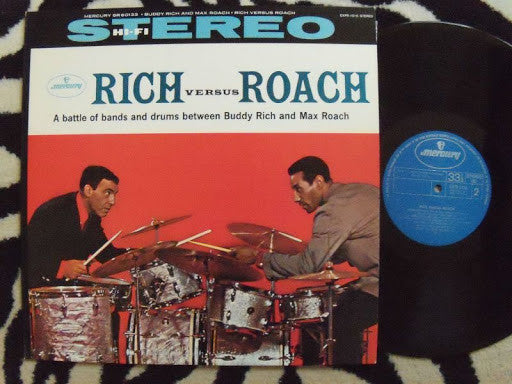 Buddy Rich And Max Roach : Rich Versus Roach (LP, Album, RE)