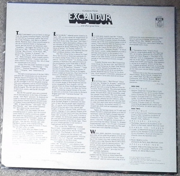 Various : Classics From Excalibur And Other Great Films (LP, Comp)