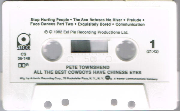 Pete Townshend : All The Best Cowboys Have Chinese Eyes (Cass, Album, Dol)
