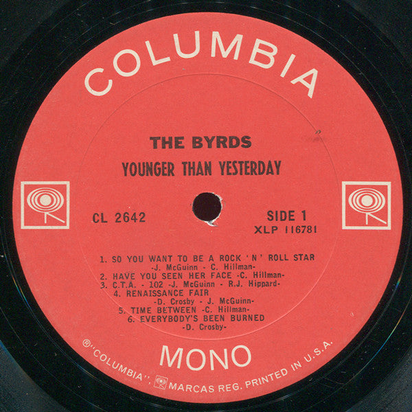 The Byrds : Younger Than Yesterday (LP, Album, Mono)