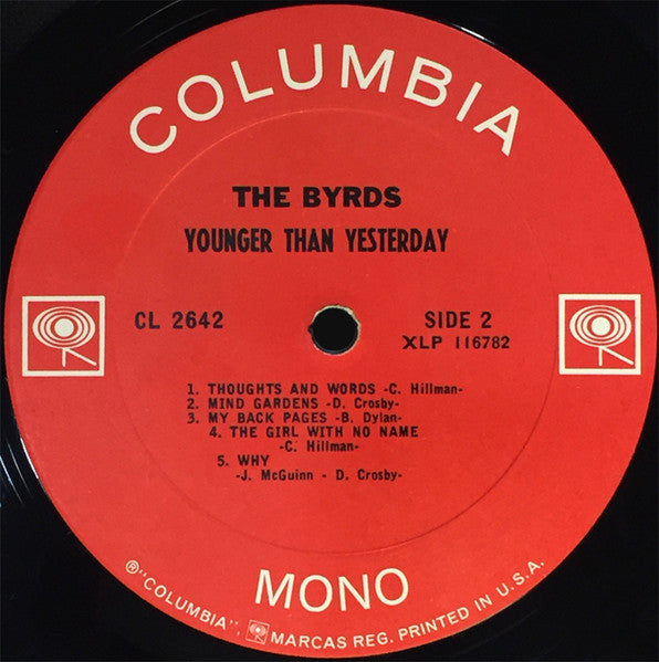 The Byrds : Younger Than Yesterday (LP, Album, Mono)