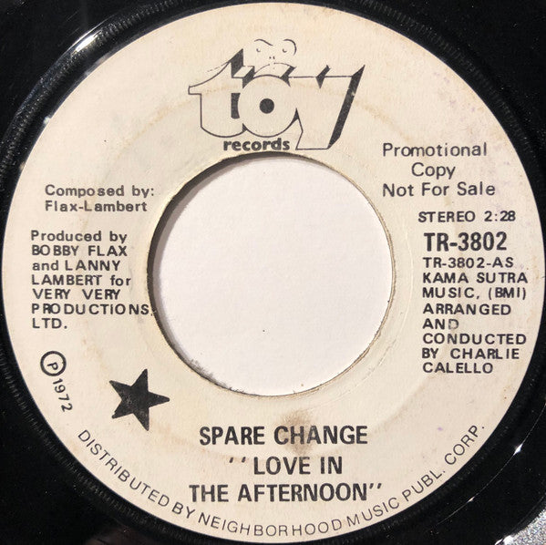 Spare Change : Love In The Afternoon (7", Single, Mono, Promo)