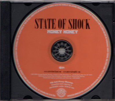 State Of Shock : Money Honey (CD, Single, Promo)
