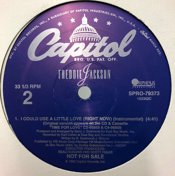 Freddie Jackson : I Could Use A Little Love (Right Now) (12", Promo)
