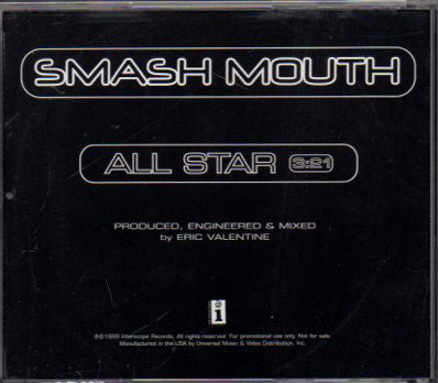Smash Mouth : All Star (CD, Single, Promo)