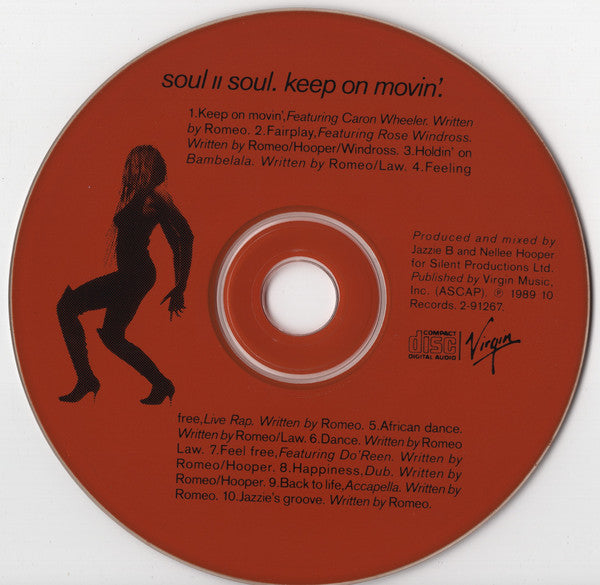 Soul II Soul : Keep On Movin' (CD, Album)