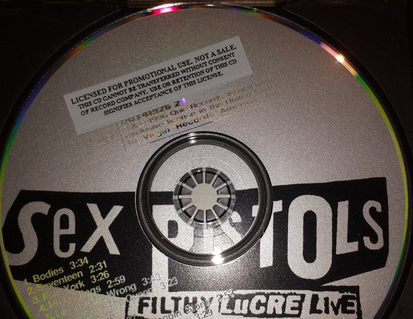 Sex Pistols : Filthy Lucre Live (CD, Album, Promo)