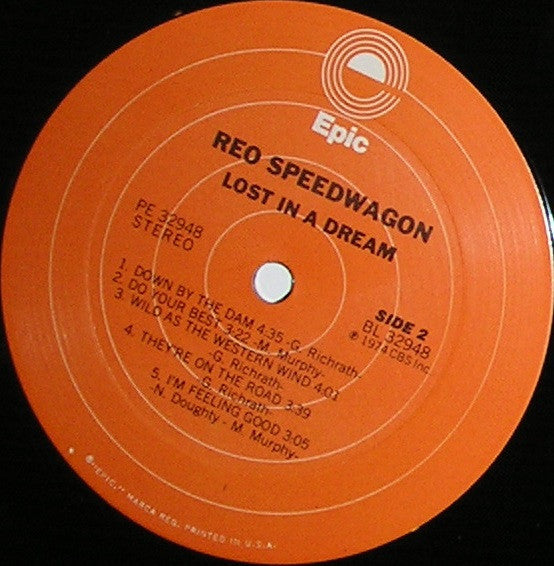 REO Speedwagon : Lost In A Dream (LP, Album, San)