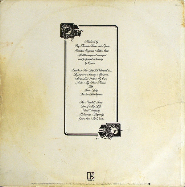 Queen : A Night At The Opera (LP, Album, SP )