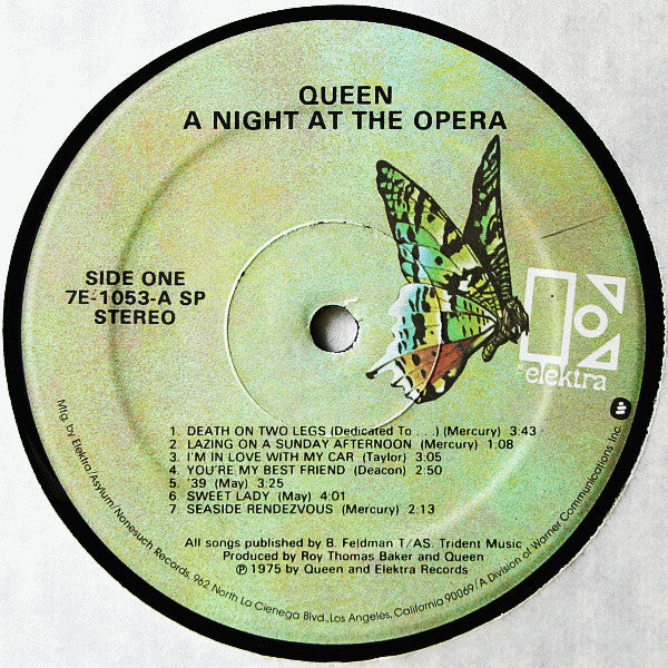 Queen : A Night At The Opera (LP, Album, SP )