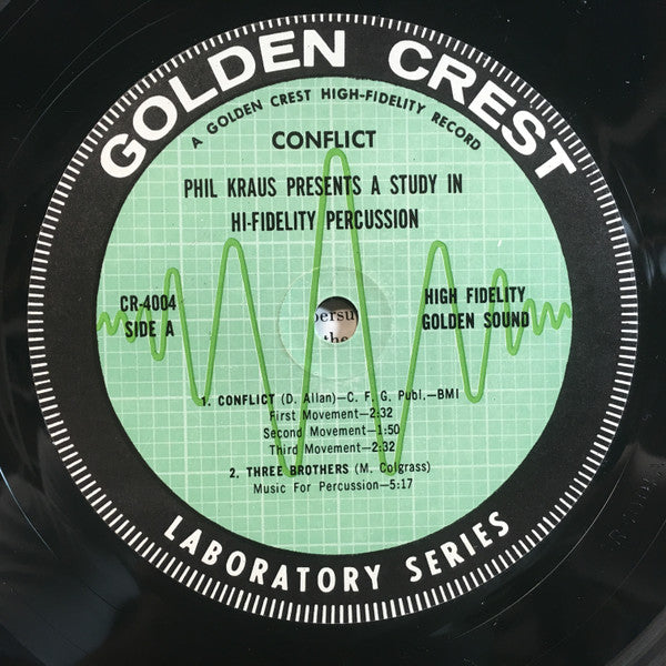 Phil Kraus : Conflict: Phil Kraus Presents A Study In Hi-Fidelity Percussion (LP, Album)