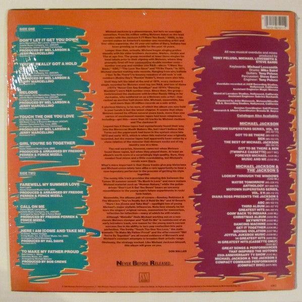 Michael Jackson : Farewell My Summer Love (LP, Album, Club, Car)