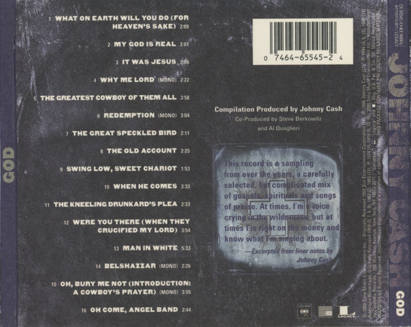 Johnny Cash : God (CD, Comp)