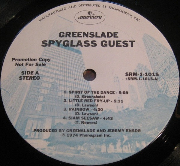 Greenslade : Spyglass Guest (LP, Album, Promo)