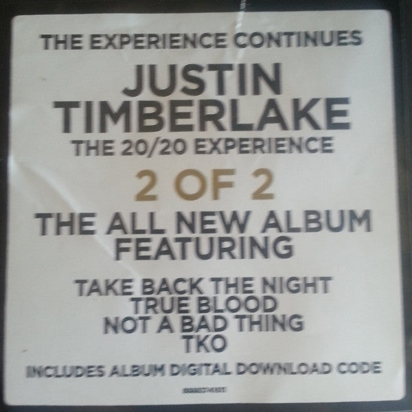 Justin Timberlake : The 20/20 Experience (2 Of 2) (2xLP, Album)