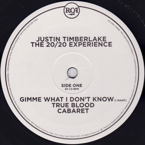 Justin Timberlake : The 20/20 Experience (2 Of 2) (2xLP, Album)