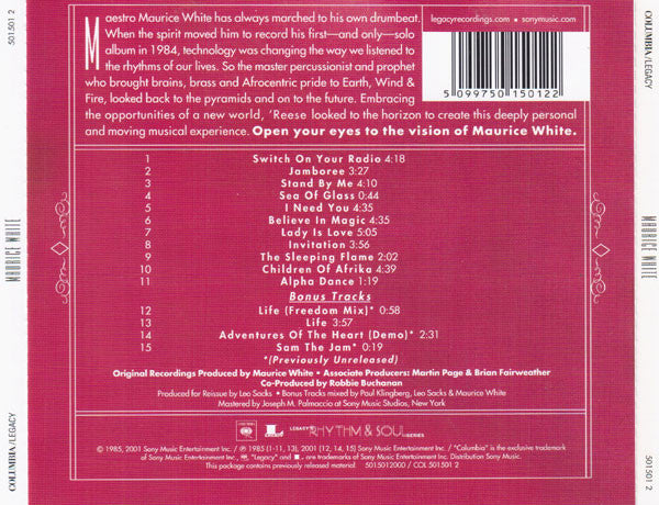 Maurice White : Maurice White (CD, Album, RE, RM)