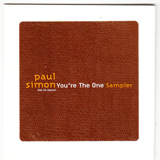 Paul Simon : You're The One  (CD, Promo, Smplr)