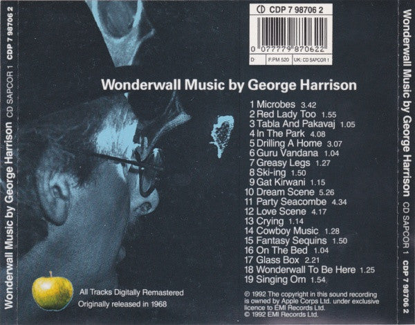 George Harrison : Wonderwall Music (CD, Album, RE, RM, RP)