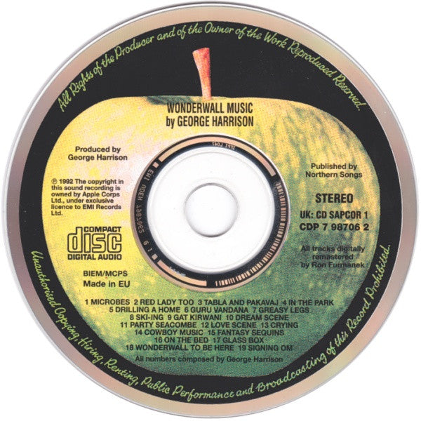 George Harrison : Wonderwall Music (CD, Album, RE, RM, RP)
