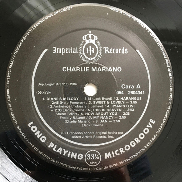 Charlie Mariano : Charlie Mariano With HIs Jazz Group (LP, Comp)