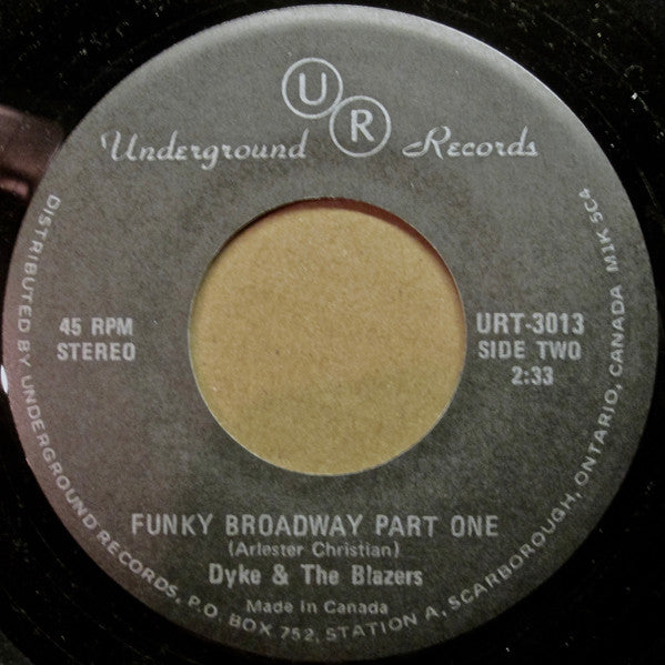 The Music Machine / Dyke & The Blazers : Talk Talk / Funky Broadway (7")