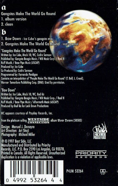 Westside Connection : Gangstas Make The World Go Round (Cass, Single)