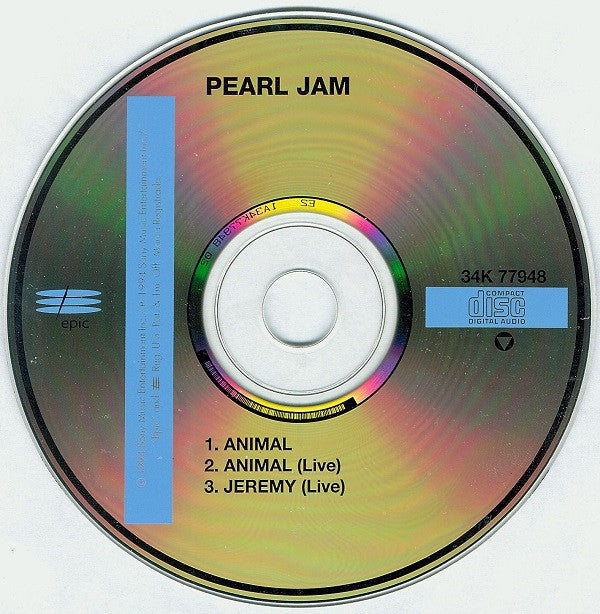 Pearl Jam : Animal (CD, Single)