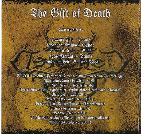 Clenched Fist (2) : The Gift Of Death (CD, Album)
